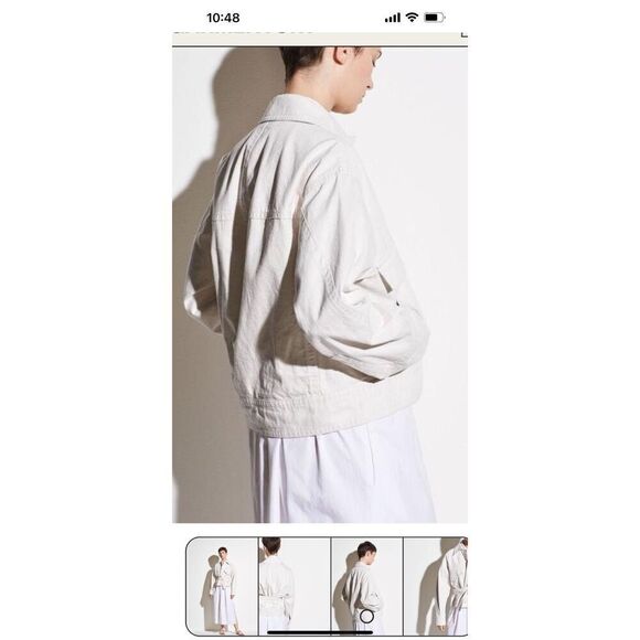 Vince Denim Utility Jacket belted size M - Picture 2 of 14